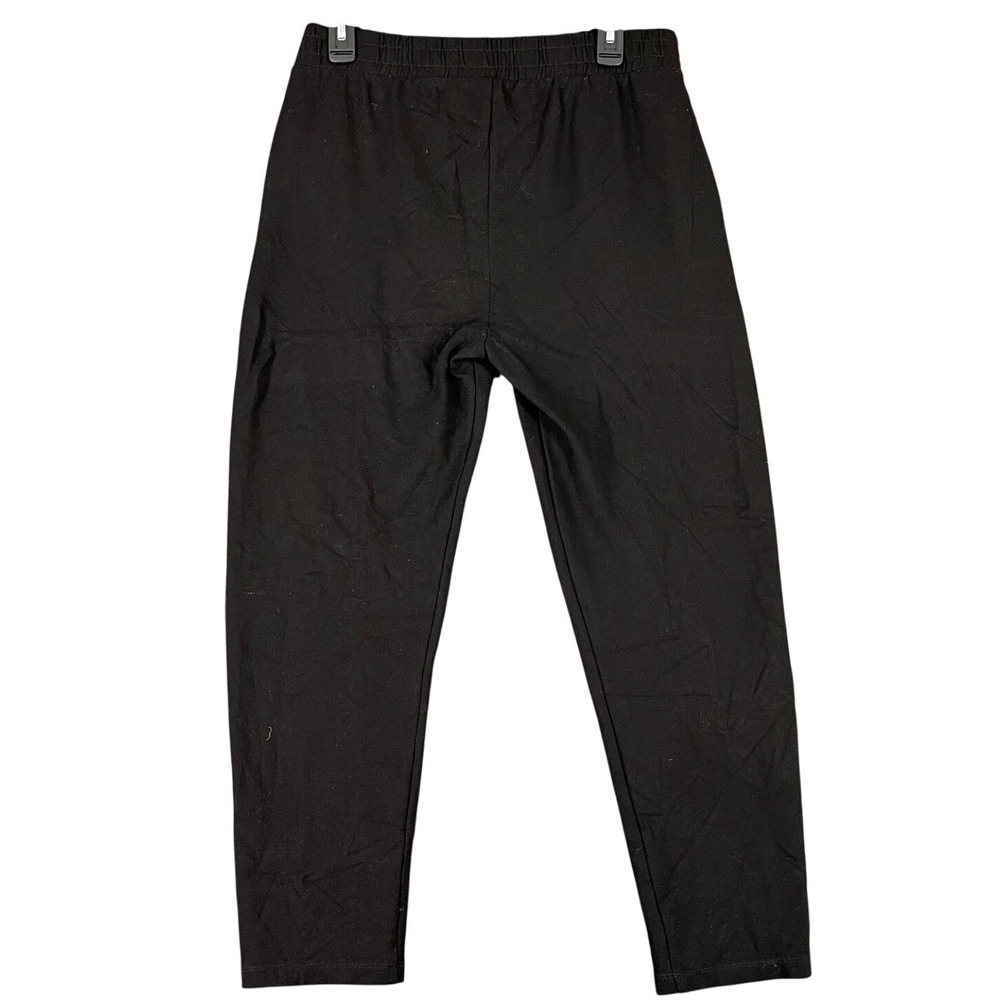 Baukjen Pintuck Jersey Trousers Womens 8 Black Stretch Elastic Waist Office Wear
